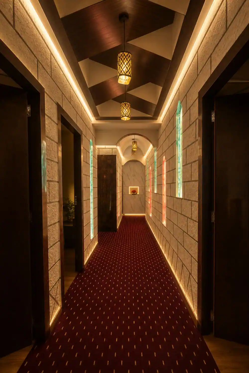 Guest waiting lounge at a luxury spa on Udhana-Magdalla Road
